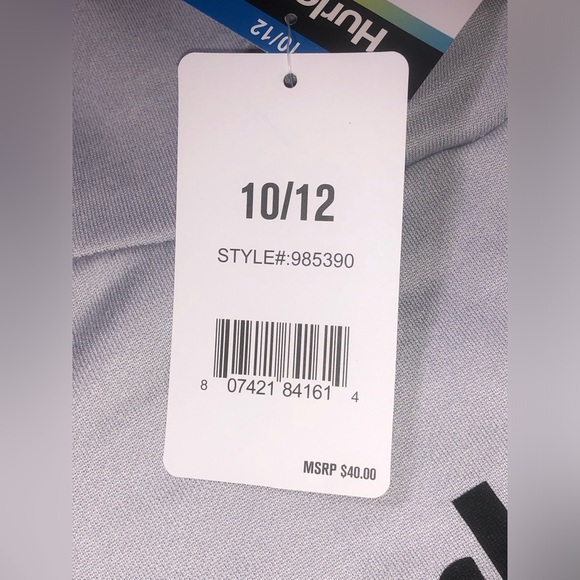 NWT Boy's HURLEY H20-Dri French Terry Solar Hoodie Size 10/12 Gray/Black - Picture 8 of 10